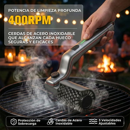 Cepillo eléctrico para la parrilla 360º