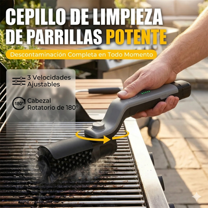 Cepillo eléctrico para la parrilla 360º