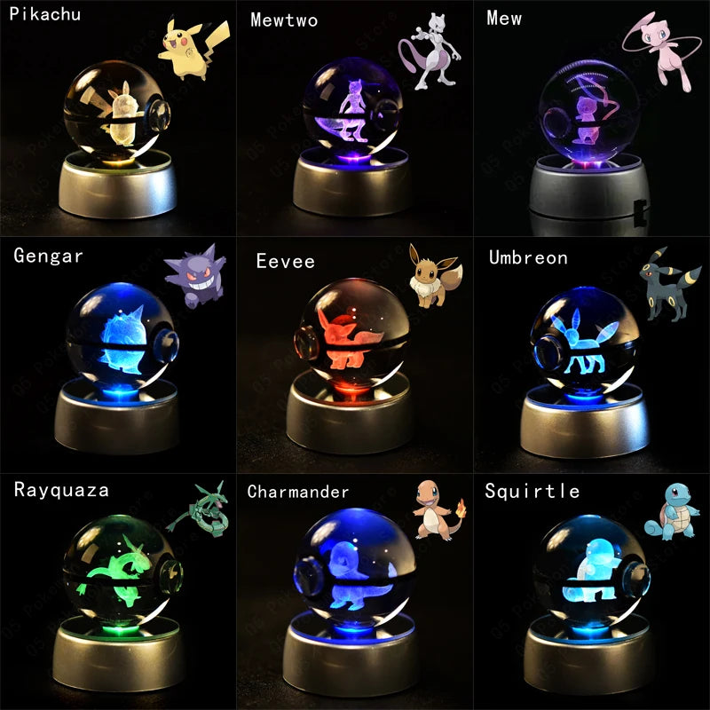 Balls de cristal led 3D