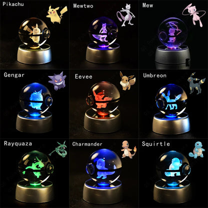 Balls de cristal led 3D