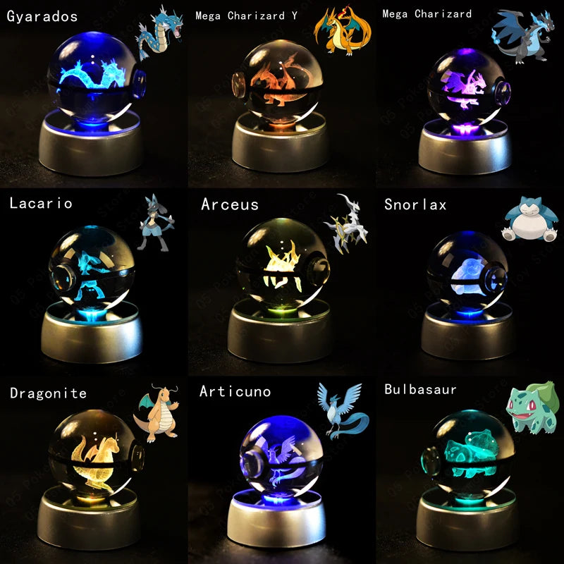 Balls de cristal led 3D