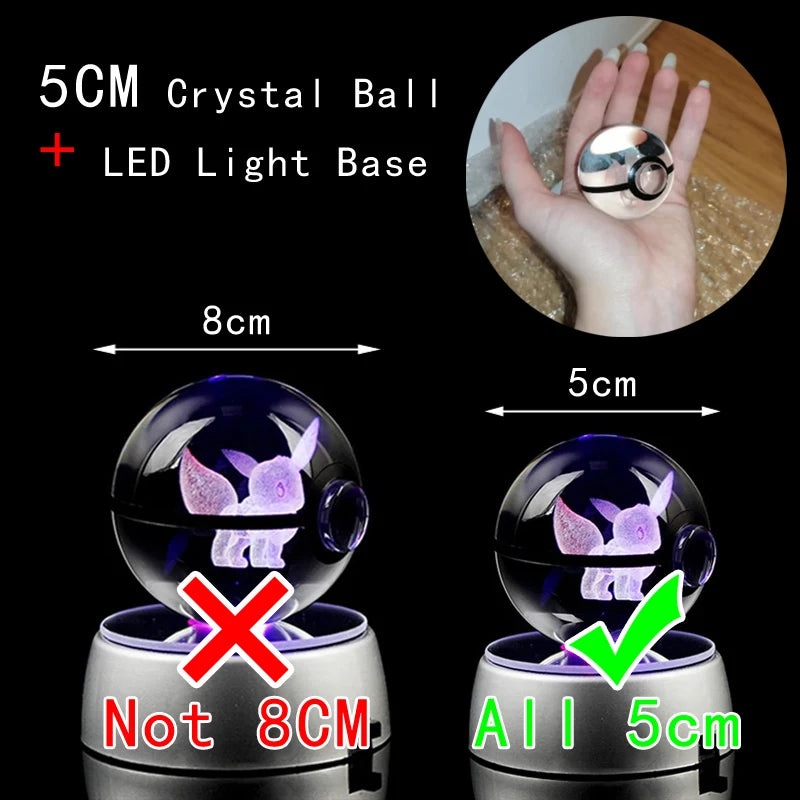 Balls de cristal led 3D